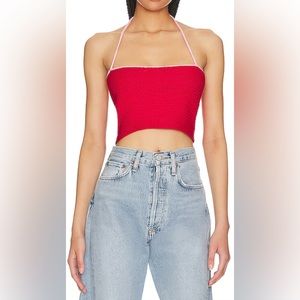 ALL THE WAYS || Danica Crop Top in Red + Pink - SZ Medium ❤️NEW WITH TAGS❤️